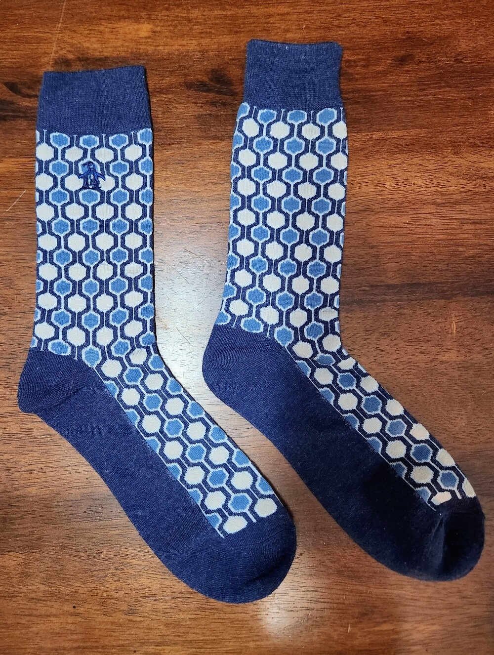 Blue Geometric Sock By Original Penguin NWOT